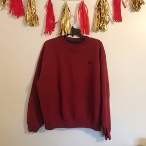 Red Vintage Champion Crewneck